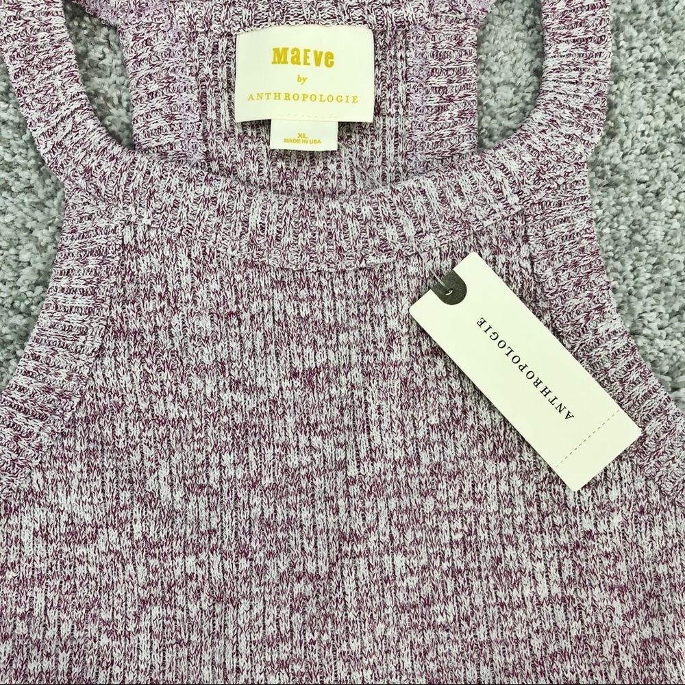 Maeve by Anthropologie Purple Knit Tank - Picture 8 of 8
